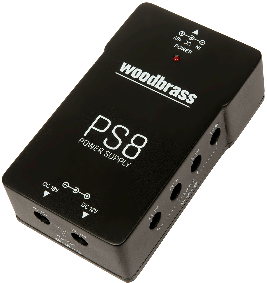 WOODBRASS PS8 POWER SUPPLY 10 PEDALES 9V 12V 18V