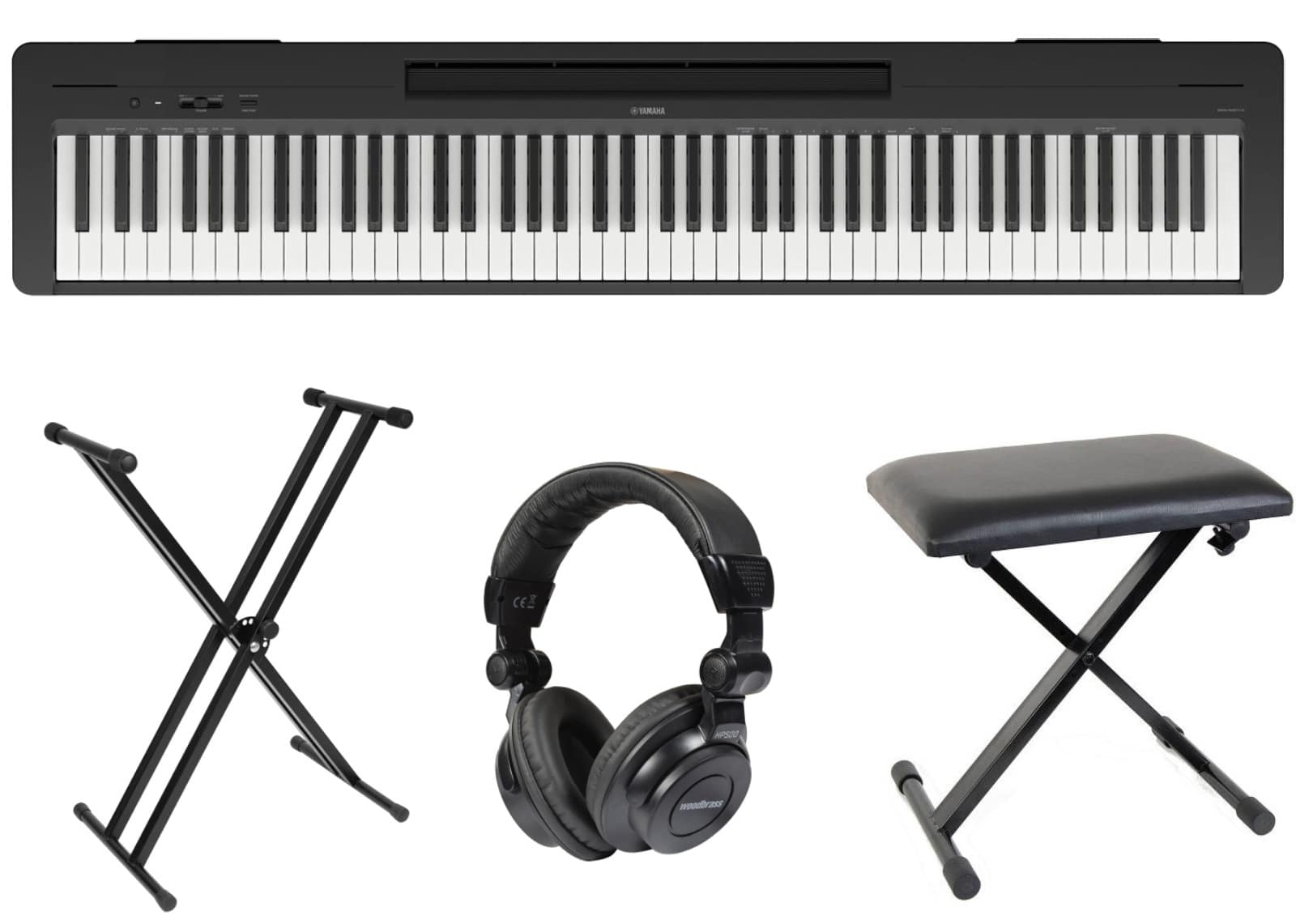 YAMAHA P-145 BLACK COMPLETE PACK