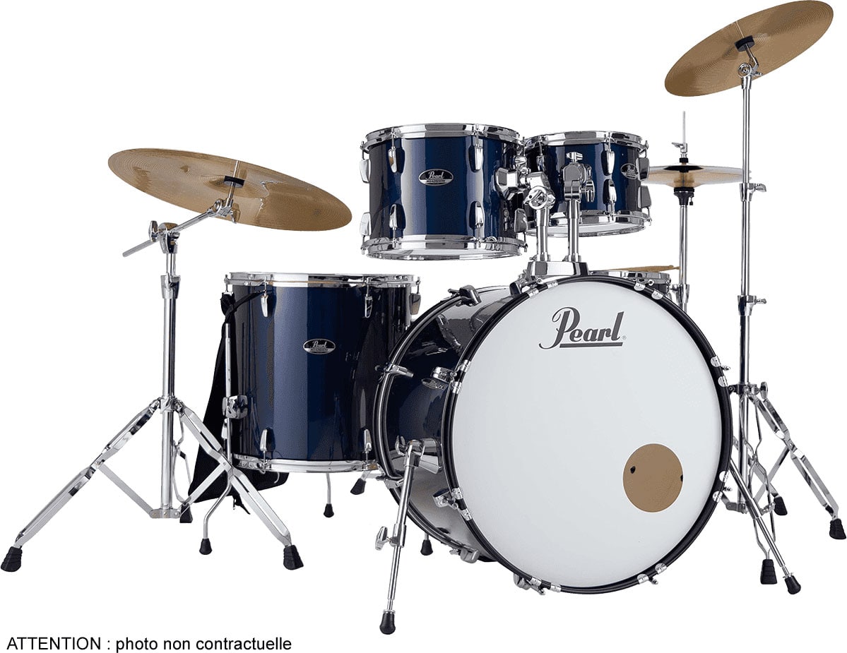 PEARL DRUMS ROADSHOW STAGE 22 + B-50 ROYAL BLUE METALLIC + SOLAR CYMBALS