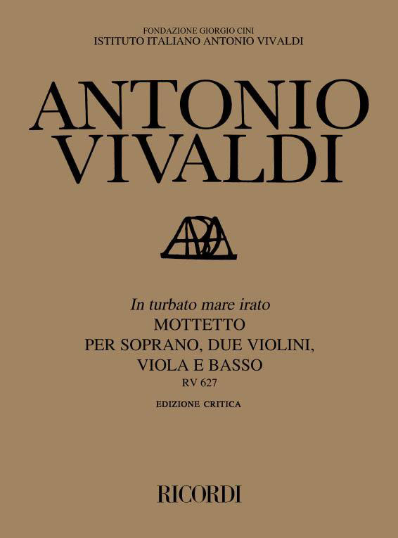 RICORDI VOCAL SHEETS - VIVALDI IN TURBATO MARE IRATO RV 627