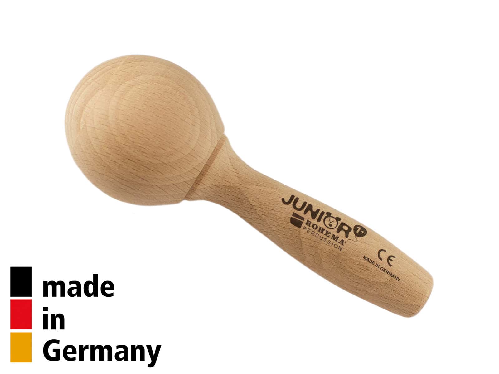 ROHEMA MINI MARACAS BEECH 13CM - NATURAL FINISH - 1+