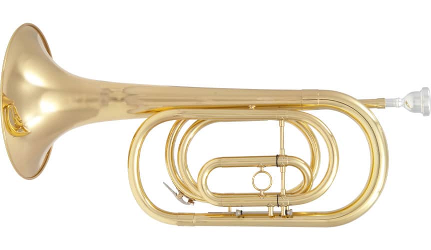 SML PARIS BUGLE SIB - BASS - VERNISHED BRASS