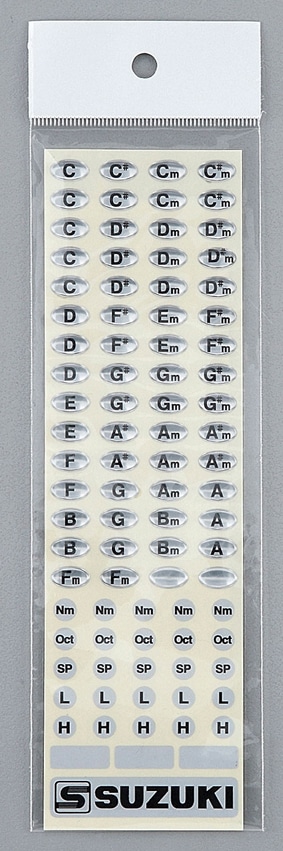 SUZUKI TONALITIES HARMONICA SIDE STICKERS