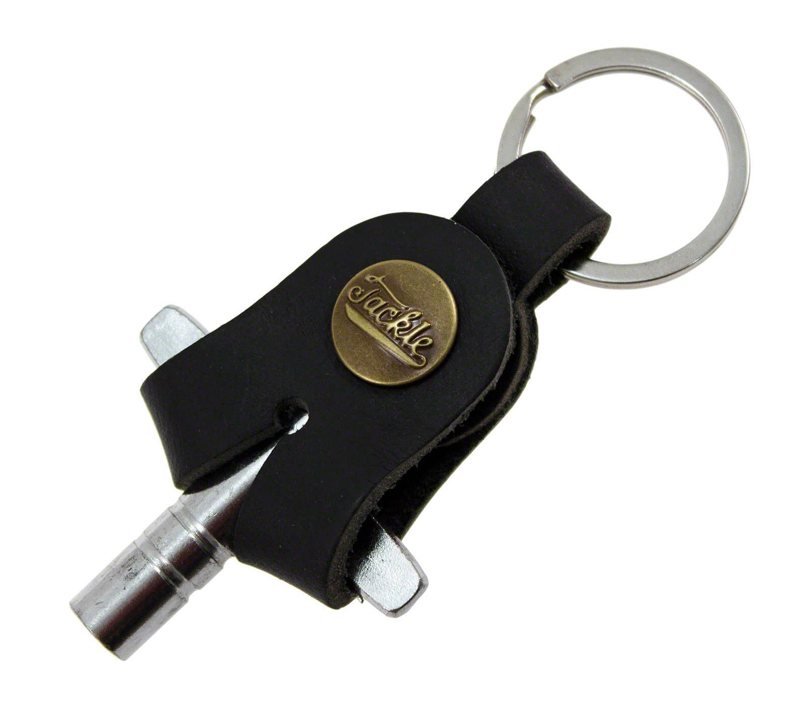 TACKLE INSTRUMENTS LEATHER DRUM KEY - BLACK