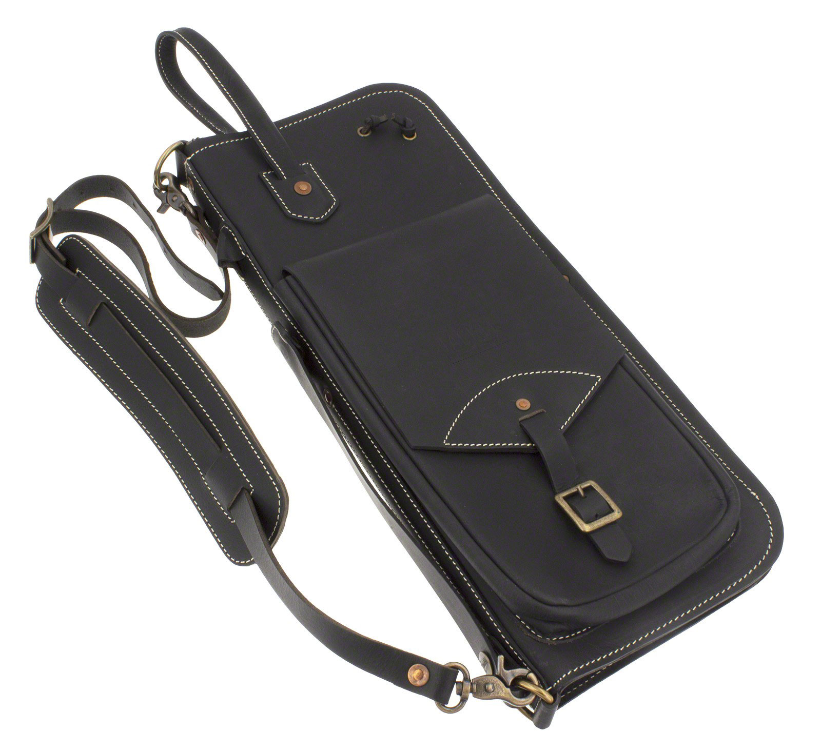 TACKLE INSTRUMENTS LEATHER CASE STOCK - BLACK