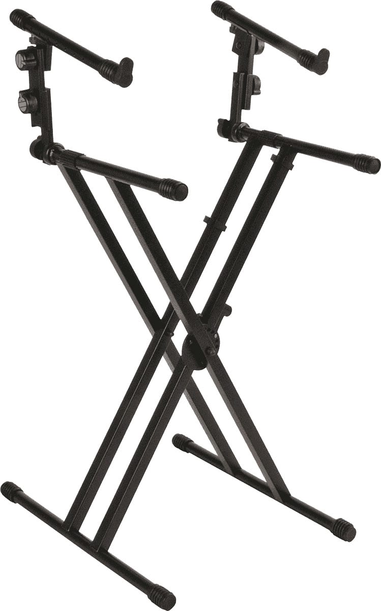 QUIKLOK QL642 DOUBLE X KEYBOARD STAND WITH TWO LEVELS