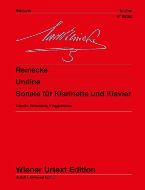 WIENER URTEXT EDITION REINECKE - UNDINE OP.167 - CLARINETTE / PIANO
