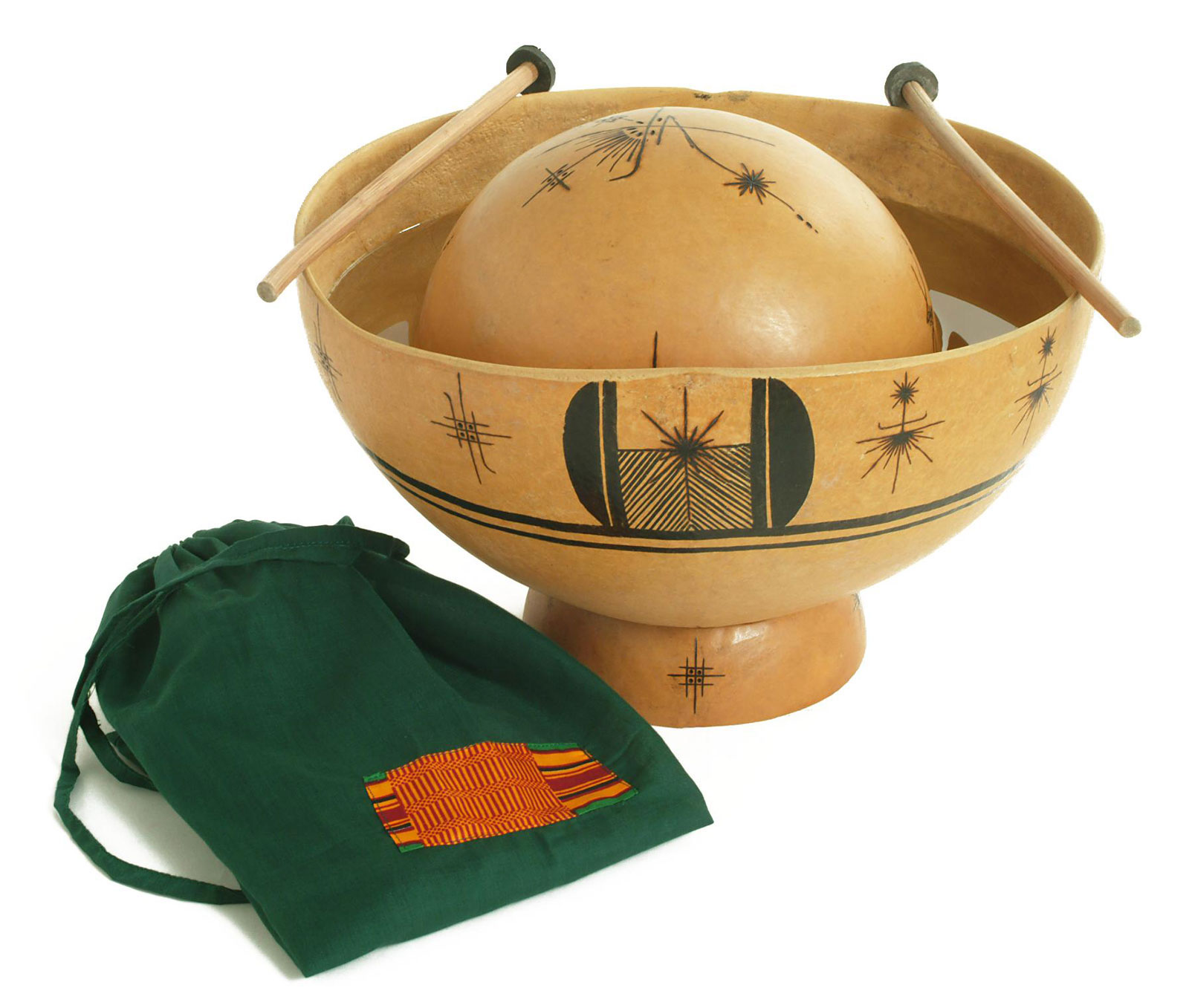 YOMAN MT019 - AFRICAN WATER DRUM WITH BAG AND STICKS