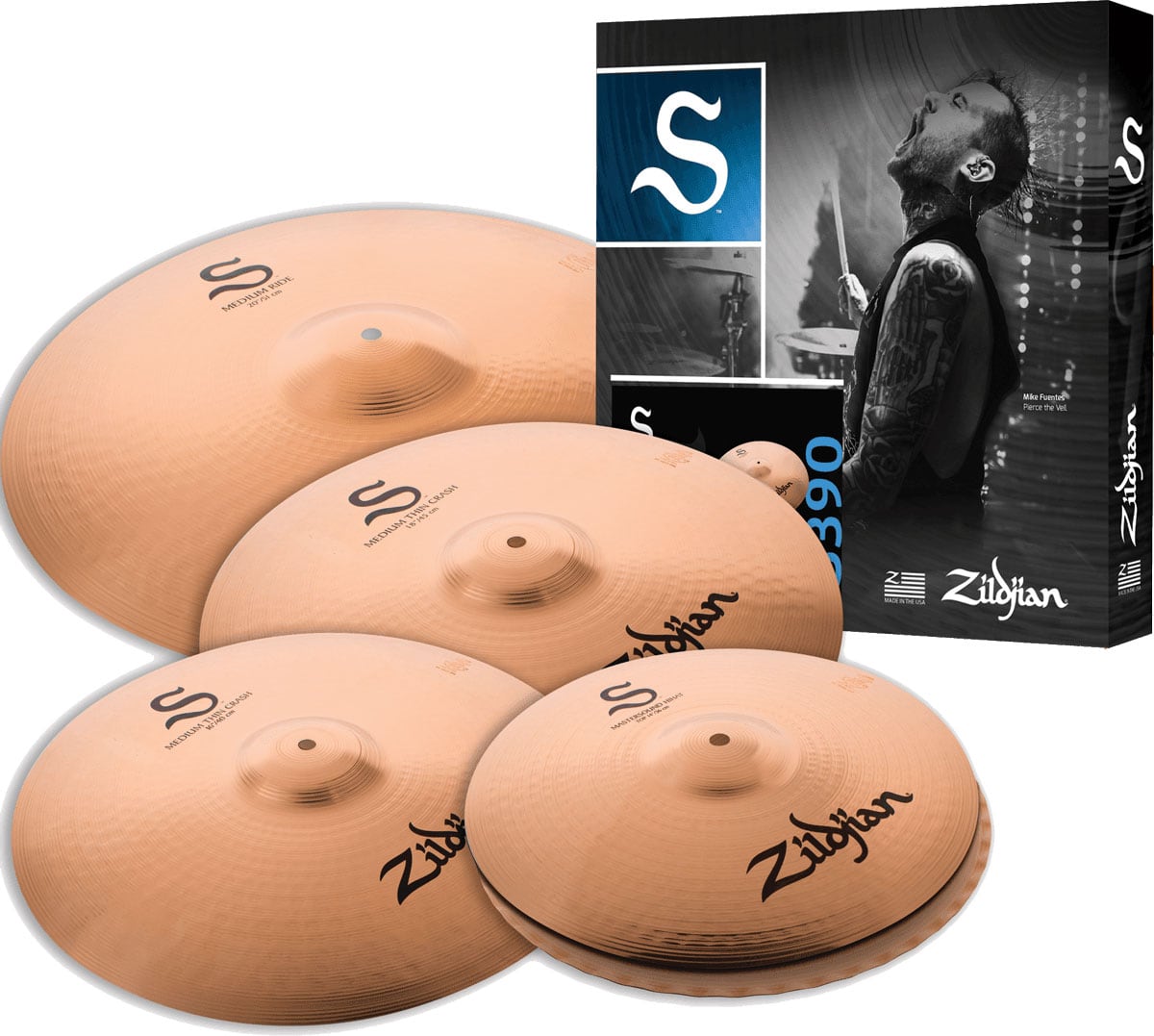 ZILDJIAN S390 - S FAMILY S PERFORMER BEKKEN SET 14/16/18/20 