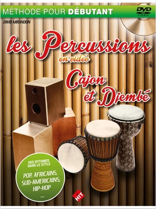 HIT DIFFUSION MIRANDON D. - LES PERCUS EN VIDEO LIVRE + DVD - DJEMBE ET CAJON