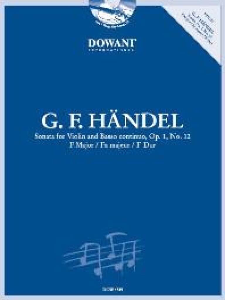 DOWANI HANDEL G.F. - SONATA OP.1 N°12 - VIOLON & PIANO + CD