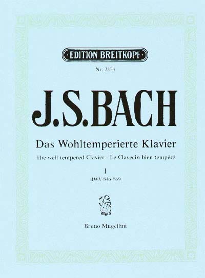 EDITION BREITKOPF BACH JOHANN SEBASTIAN - DAS WOHLTEMPERIERTE KLAVIER I - PIANO