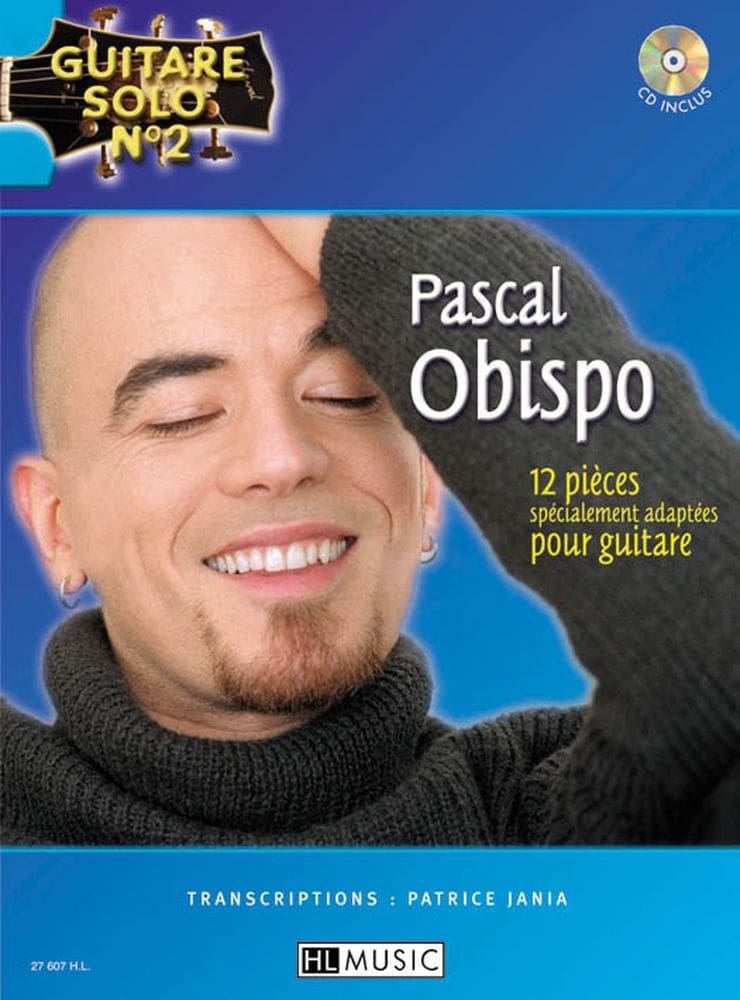 LEMOINE OBISPO PASCAL - GUITARE SOLO N°2 : PASCAL OBISPO + CD - CHANT, GUITARE