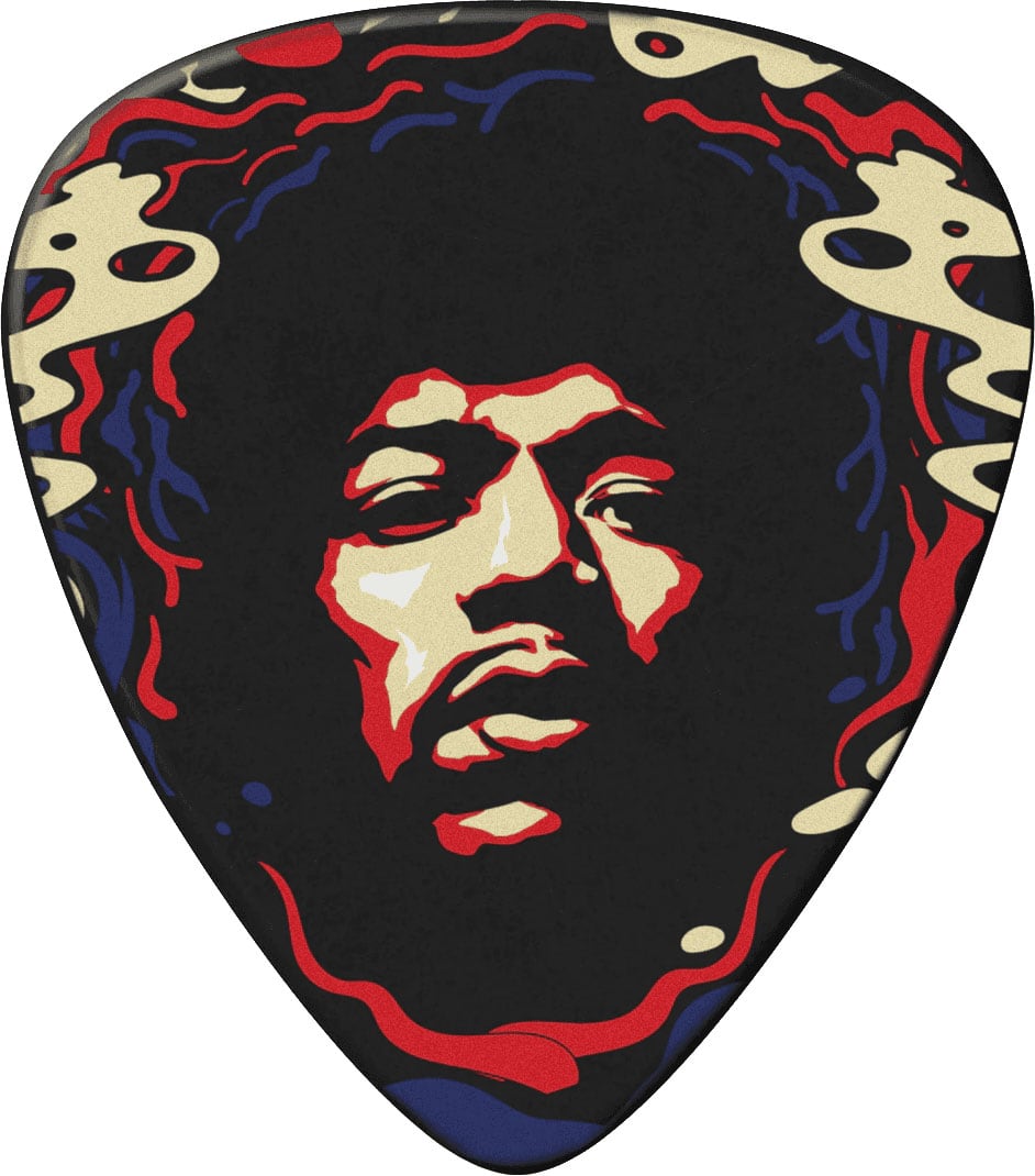 JIM DUNLOP JIMI HENDRIX STAR, PLAYER'S PACK OF 6