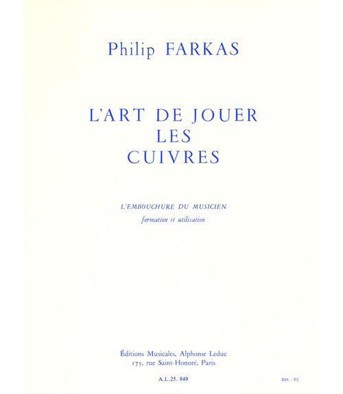 LEDUC FARKAS - L'ART DE JOUER LES CUIVRES