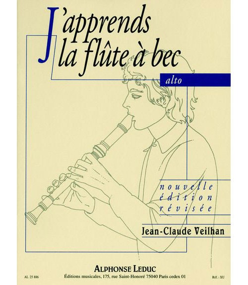 LEDUC VEILHAN JEAN-CLAUDE - J'APPRENDS LA FLUTE A BEC ALTO