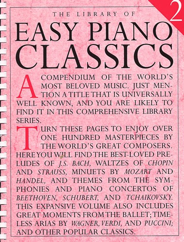 MUSIC SALES THE LIBRARY OF EASY PIANO CLASSICS 2 - PIANO SOLO