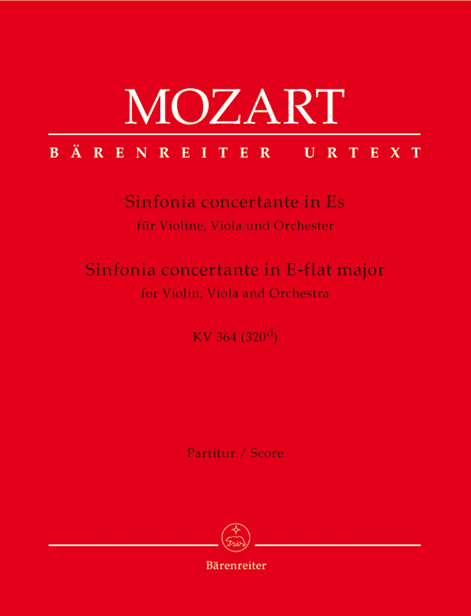 BARENREITER MOZART W.A. - SINFONIA CONCERTANTE KV 364 (320d) - SCORE