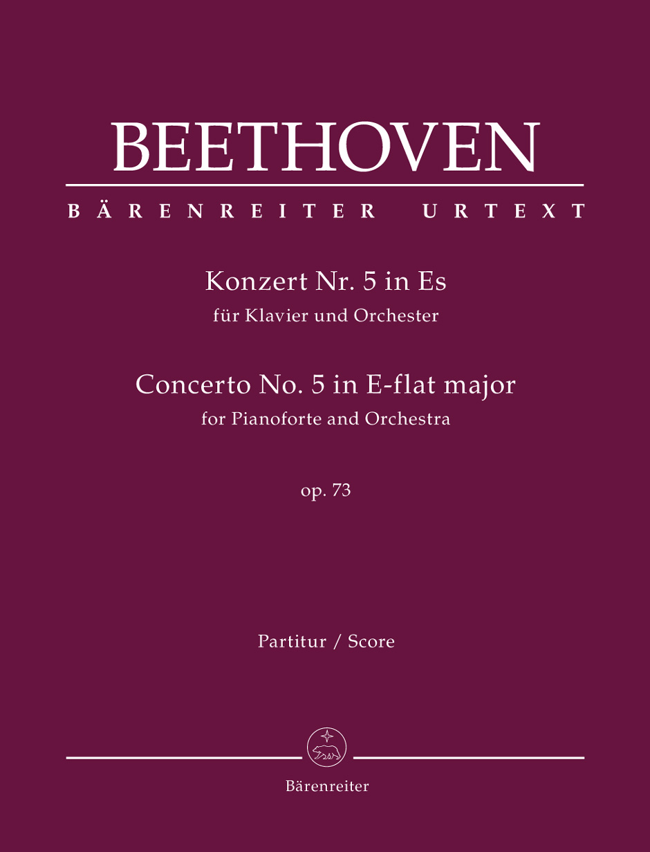 BARENREITER BEETHOVEN L.V. - CONCERTO FOR PIANOFORTE AND ORCHESTER N°5 OP.73 - SCORE