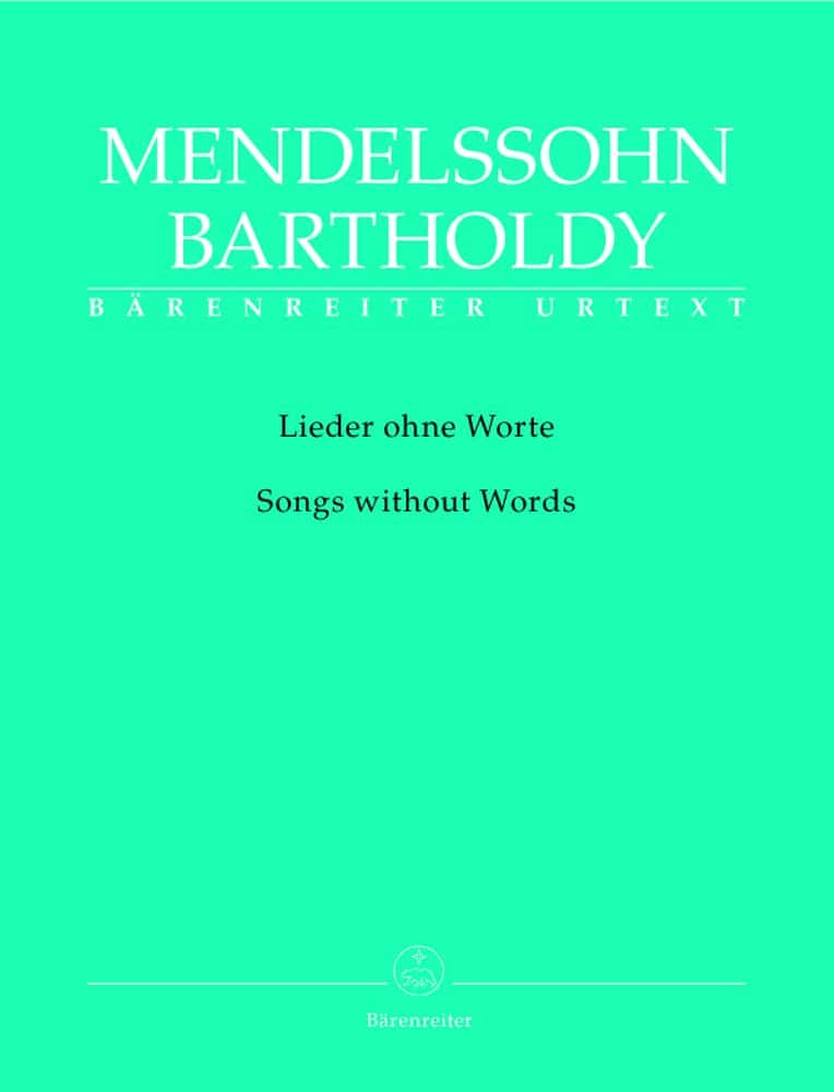 BARENREITER MENDELSSOHN BARTHOLDY F. - SONGS WITHOUT WORDS - PIANO