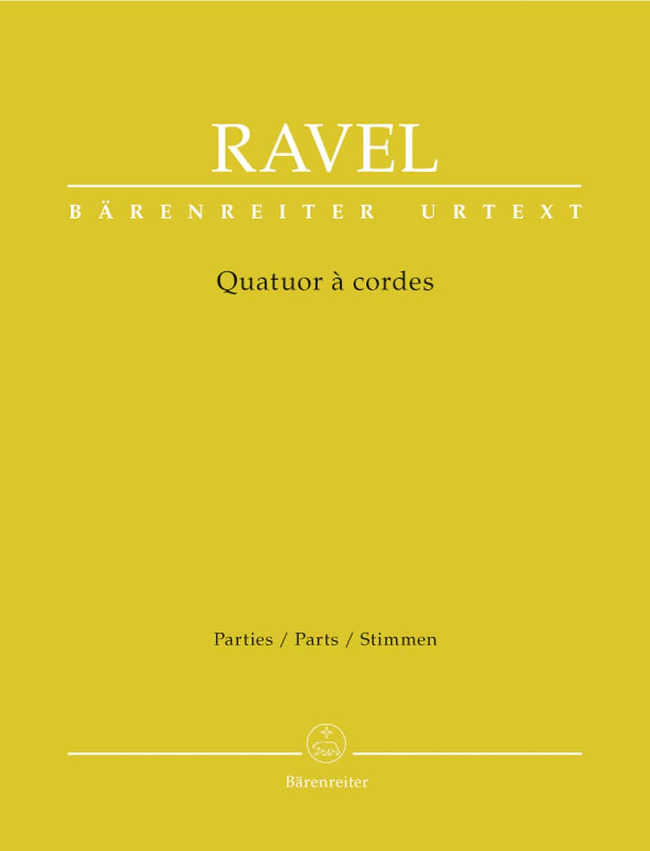 BARENREITER RAVEL MAURICE - QUATUOR A CORDES - PARTIES SEPAREES