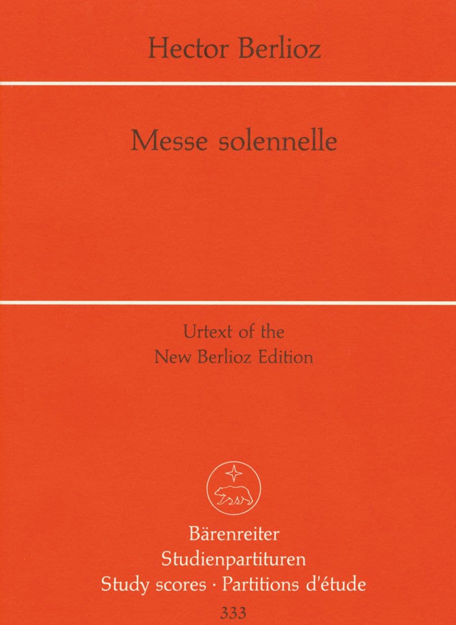 BARENREITER BERLIOZ HECTOR - MESSE SOLENNELLE - CONDUCTEUR