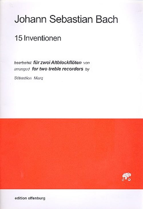 OFFENBURG BACH J. S. - 15 INVENTIONEN - 2 FLÛTES A BEC ALTO