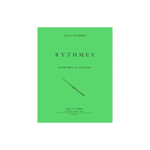 COMBRE PAUBON PIERRE - RYTHMES (4 PIECES) - FLUTE