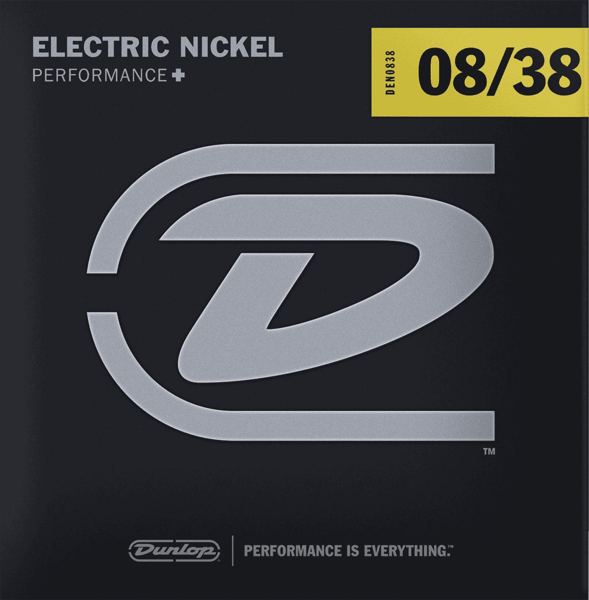 JIM DUNLOP NICKEL PLATED STEEL ELECTRIC STRINGS ELECTRIC SET NICKEL 08-38