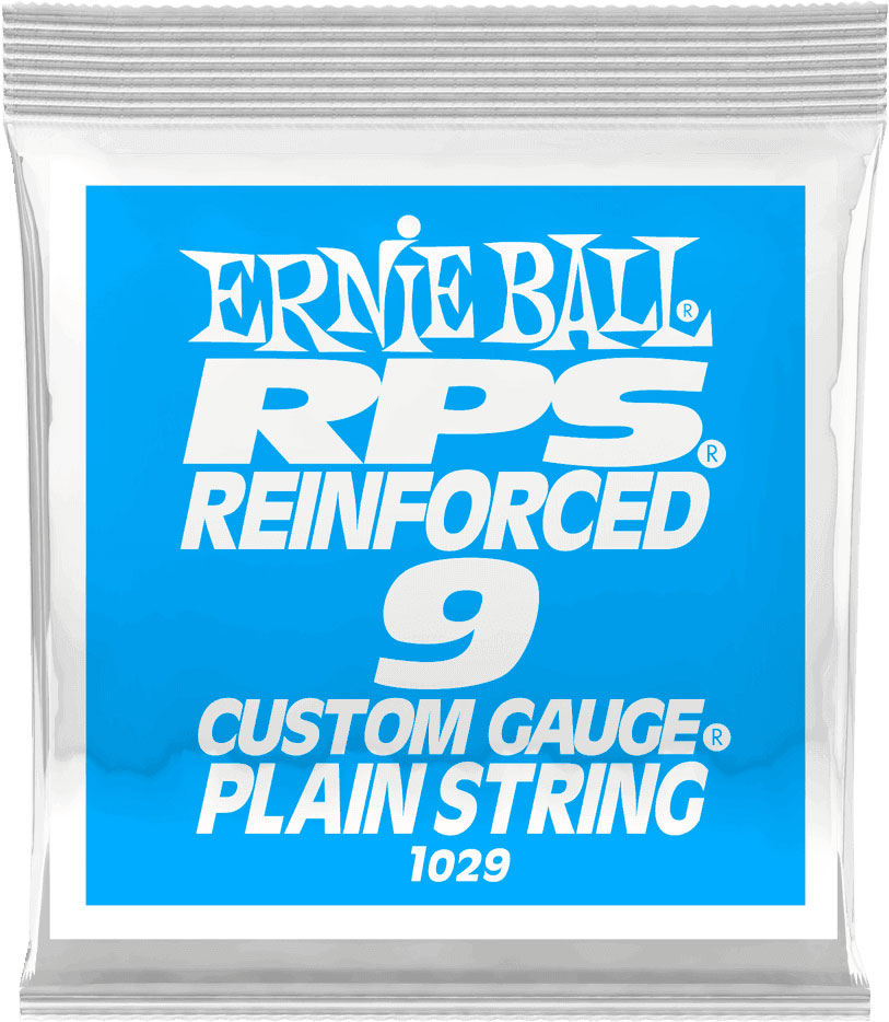ERNIE BALL .009 RPS REINFORCED PLAIN ELECTRIC GUITAR STRINGS