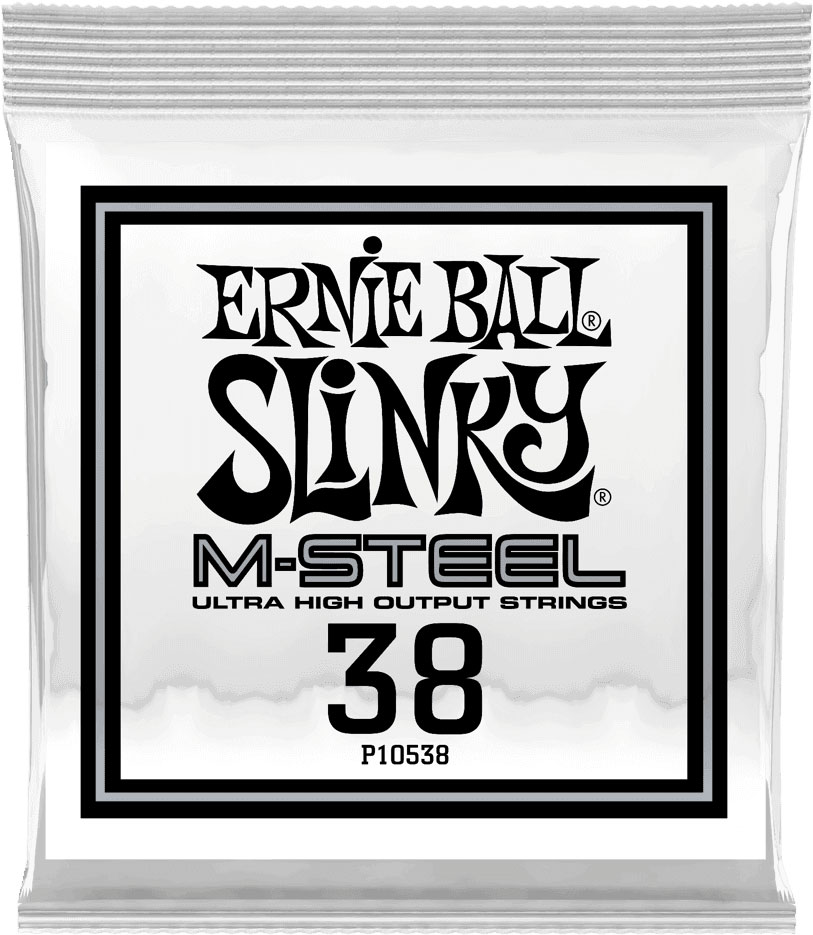 ERNIE BALL .038 M-STEEL WOUND ELECTRIC GUITAR STRINGS