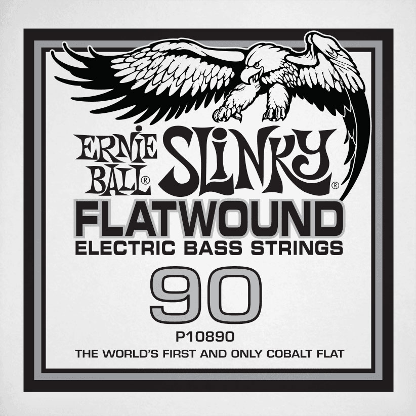 ERNIE BALL .090 SLINKY FLATWOUND ELECTRIC BASS STRING SINGLE