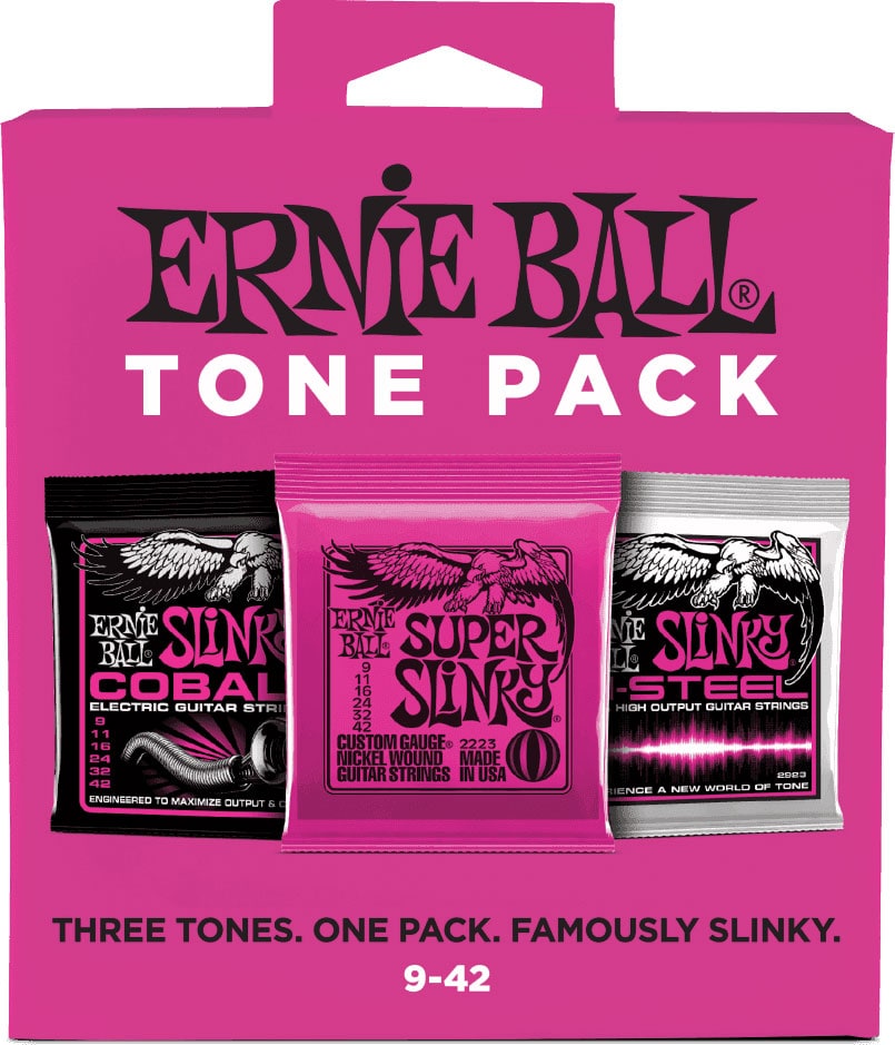 ERNIE BALL TONE PACK 9-42 PACK DE 3