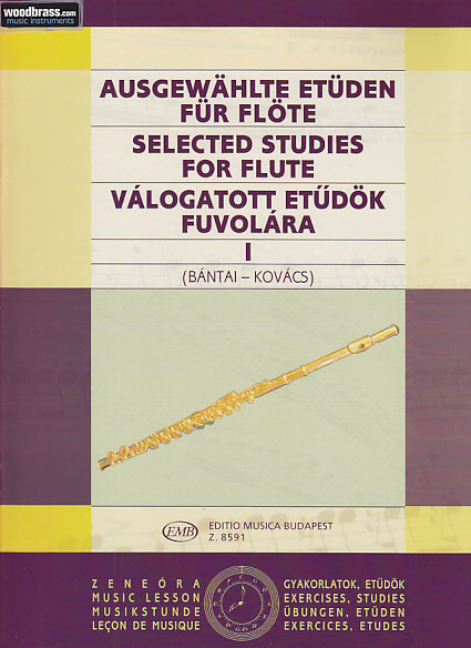 EMB (EDITIO MUSICA BUDAPEST) BANTAI / KOVACS - SELECTED STUDIES FOR FLUTE VOL.1