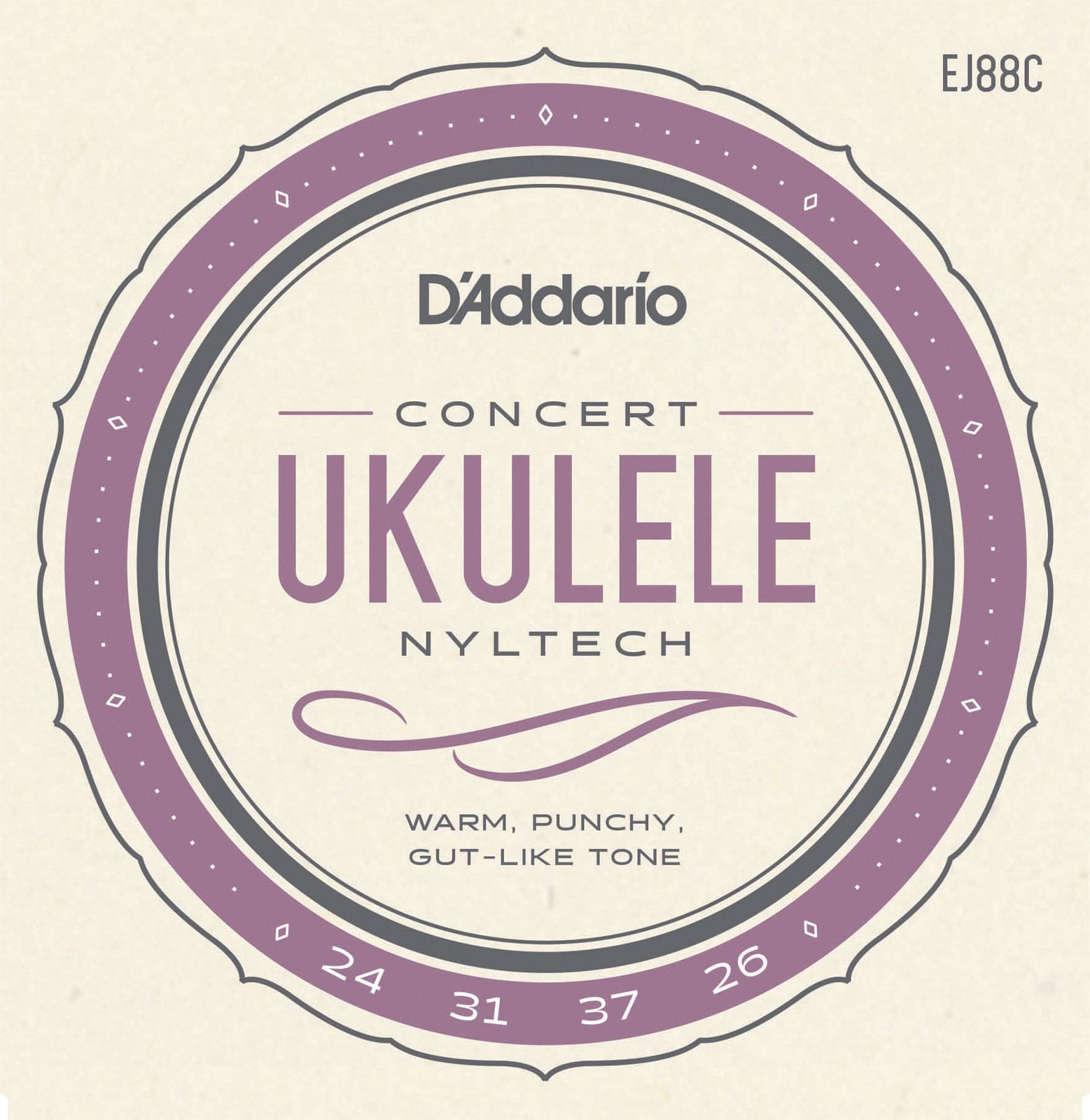 D'ADDARIO AND CO EJ88C NYLTECH UKULELE STRINGS CONCERT