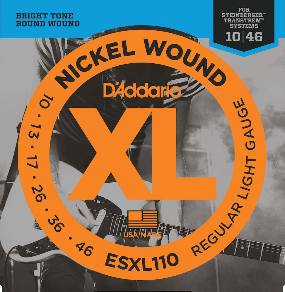 D'ADDARIO AND CO ESXL110 NICKEL WOUND ELECTRIC GUITAR STRINGS REGULAR LIGHT DOUBLE BALL END 10-46