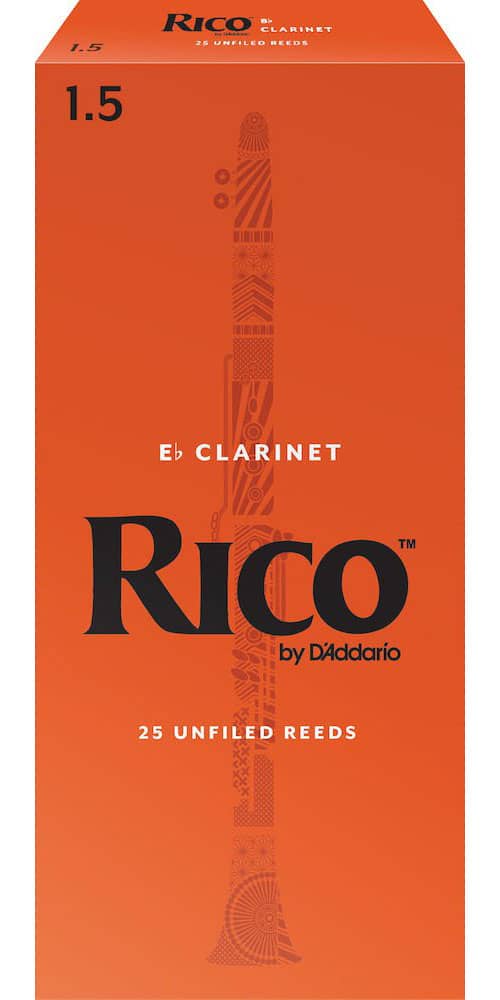 D'ADDARIO - RICO RBA2515 - RICO PALHETAS CLARINETE MIB, FORCE 1.5, BOX OF 25