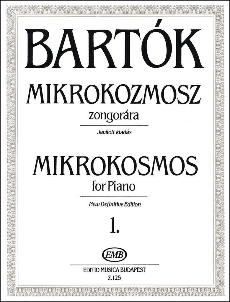 EMB (EDITIO MUSICA BUDAPEST) BARTOK BELA - MIKROKOSMOS VOL.1 - PIANO 