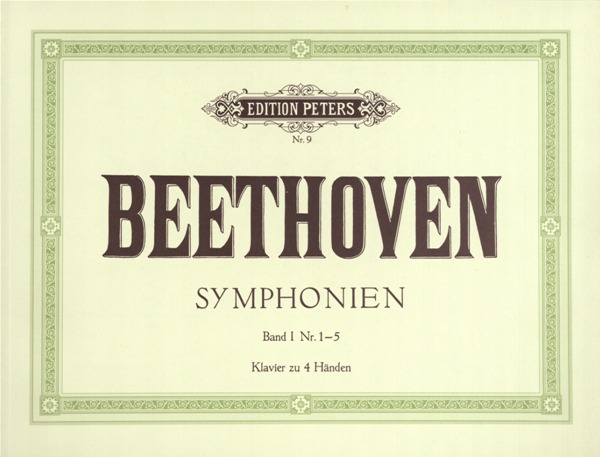 EDITION PETERS BEETHOVEN LUDWIG VAN - SYMPHONIES VOL.1 - PIANO 4 HANDS