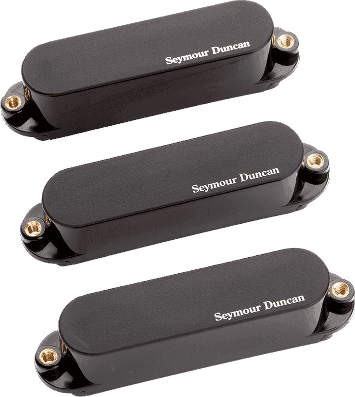 SEYMOUR DUNCAN SIMPLE BLACKOUTS, HOT STRAT, KIT, BLACK