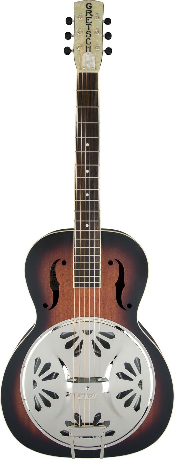 GRETSCH GUITARS G9220 BOBTAIL ROUND-NECK A.E., MAHOGANY BODY SPIDER CONE RESONATOR GUITAR, FISHMAN NASHVILLE RESONAT