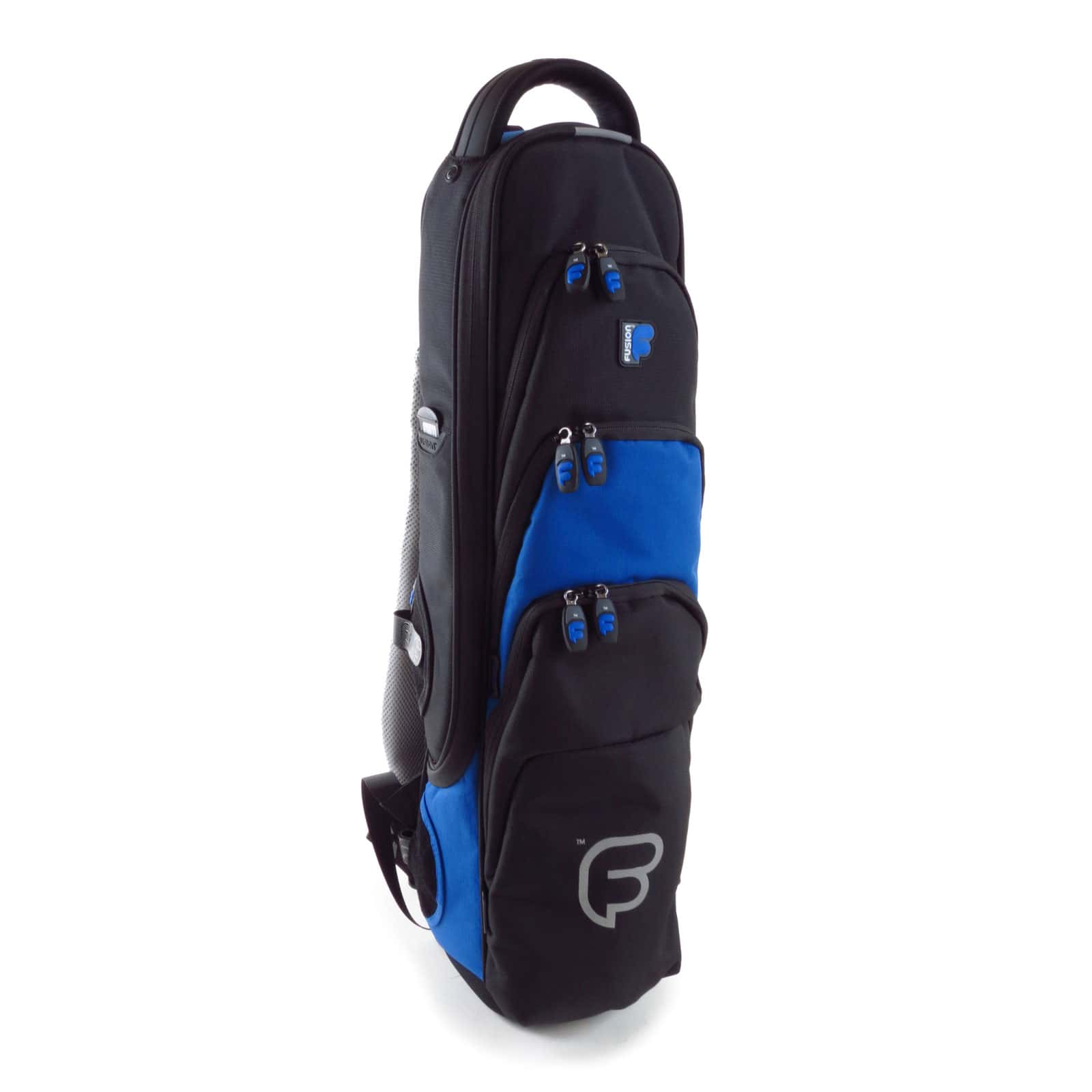 FUSION BAGS CUSTODIE SAXOFONE SOPRANO NEGRO E AZUL PW-03-B 