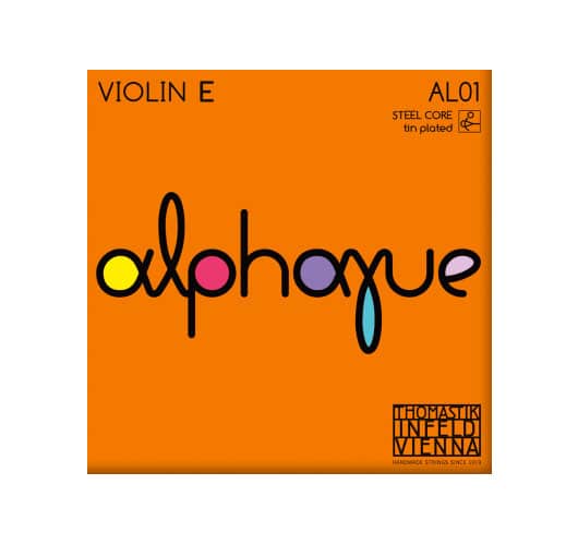 THOMASTIK STRINGS VIOLIN ALPHAYUE CORE NYLON E TIN STEEL AL01