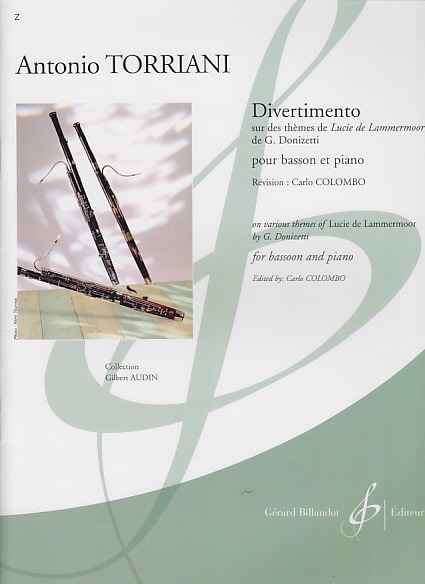 BILLAUDOT TORRIANI ANTONIO - DIVERTIMENTO SUR DES THEMES DE L'OPERA LUCIE DE LAMMERMOOR DE DONIZETTI - BASSON,