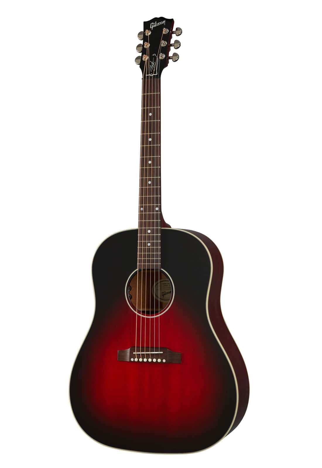 GIBSON ACOUSTIC J-45 SLASH VERMILLION BURST LH ARTIST CS MC