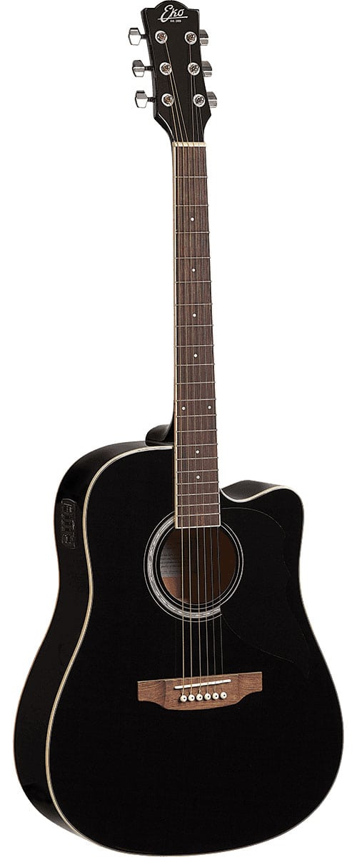 EKO RANGER 6 CUTAWAY BLACK EQ