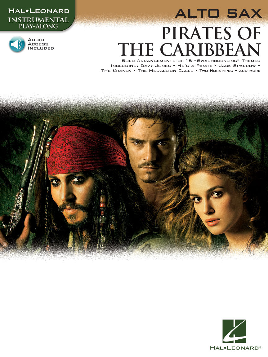 HAL LEONARD KLAUS BADELT PIRATES OF THE CARIBBEAN + AUDIO TRACKS - ALTO SAXOPHONE