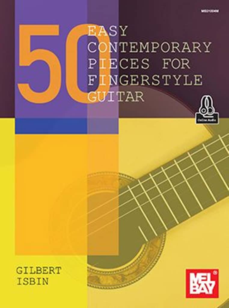 MEL BAY ISBIN - 50 EASY CONTEMPORARY PIECES - GUITARE SOLO