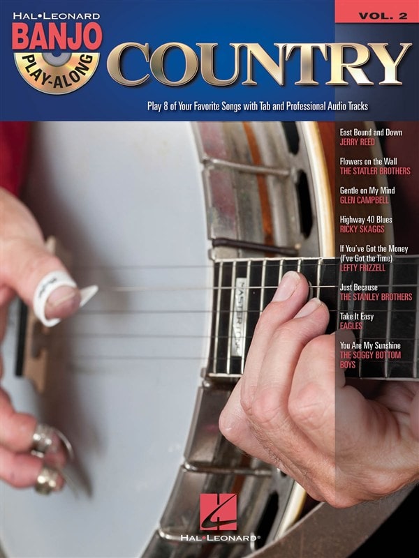 HAL LEONARD BANJO PLAY ALONG VOLUME 2 COUNTRY + CD - BANJO