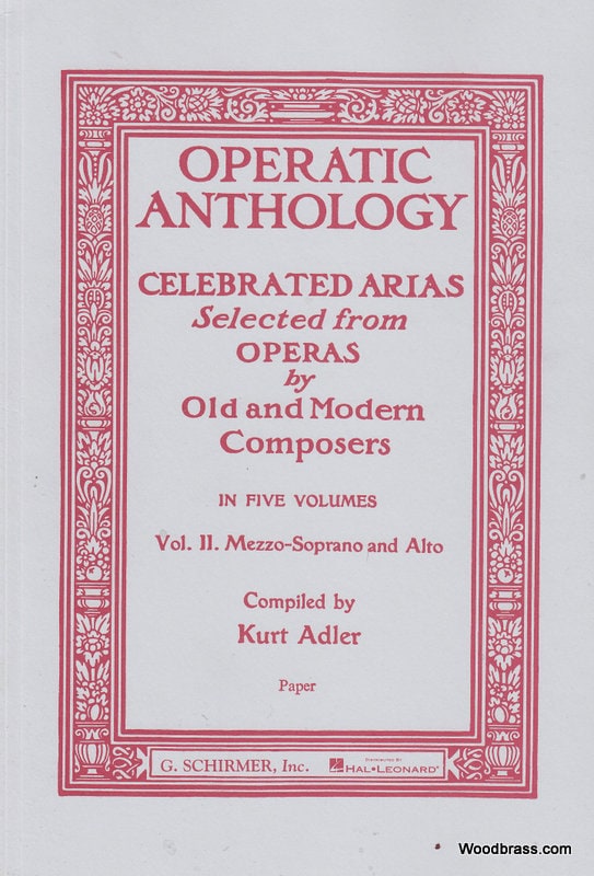 SCHIRMER OPERATIC ANTHOLOGY VOL. 2 - MEZZO-SOPRANO ET PIANO